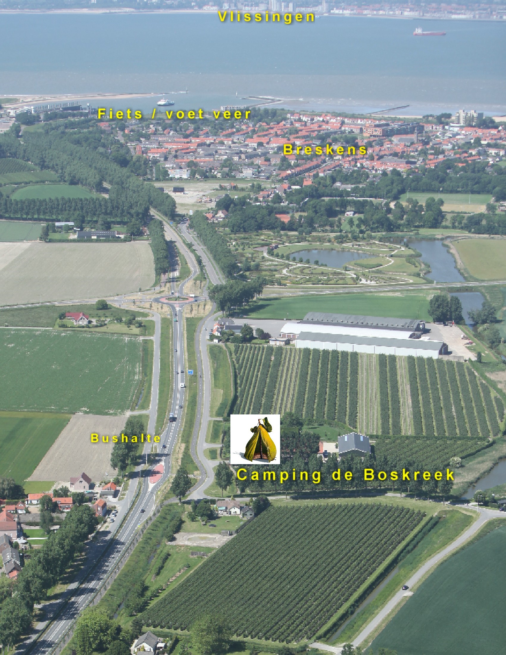 omgeving rond de camping